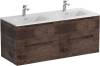 Тумба с раковиной BelBagno Etna 120 для двоих, rovere moro, раковина BB-8099-120-2 фото 2