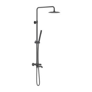 Душевая стойка Damixa Scandinavian Pure 936810300 с ТМС смесителем, чёрный