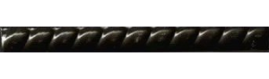 Бордюр Vives Zola Tarpan Negro Mate g.21 2x20
