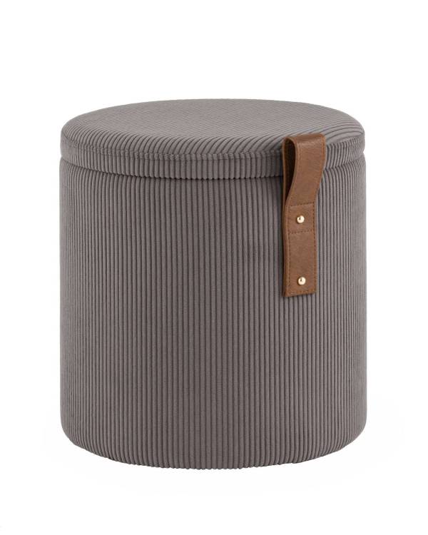 Пуф Stool Group Руни XS 24A2064CG-S-18 темно-серый, вельвет, с ящиком