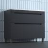Тумба с раковиной Style Line Остин напольная, графит, раковина белая, 82x100x45 фото 2