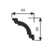 Карниз Cosca Decor KX008 200x4.9x4.9 фото 2