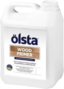 Грунт для деревянных поверхностей Olsta Wood Primer белый 5л