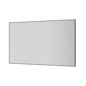 Зеркало Armadi Art 543-120-GM с подсветкой, антизапотевание, Gun Metal, 120x70 см