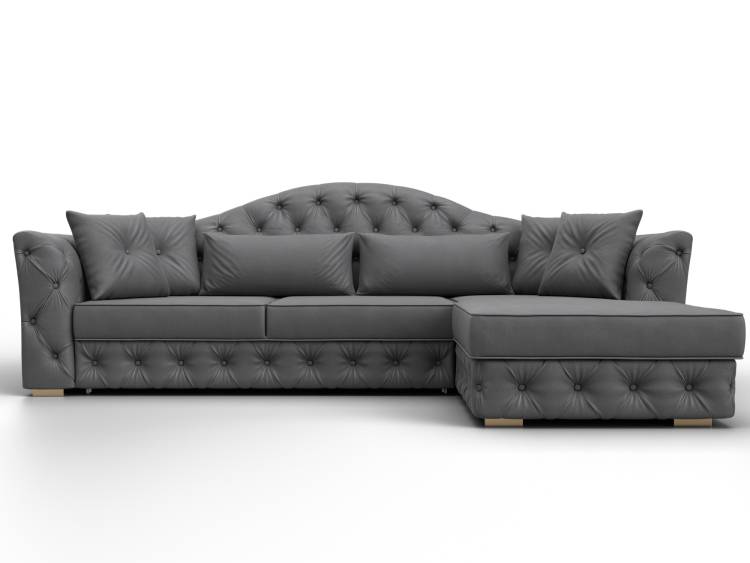 Диван угловой Лига Диванов Артис 128041 Серый