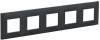 Рамка 5-постовая IEK Skandy SK-M52-K53 графит