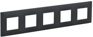 Рамка 5-постовая IEK Skandy SK-M52-K53 графит