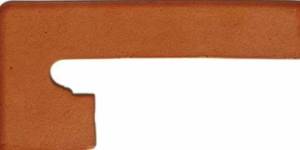 Плинтус Cehimosa Gres Zanquin I Rojo (левый) 40x20