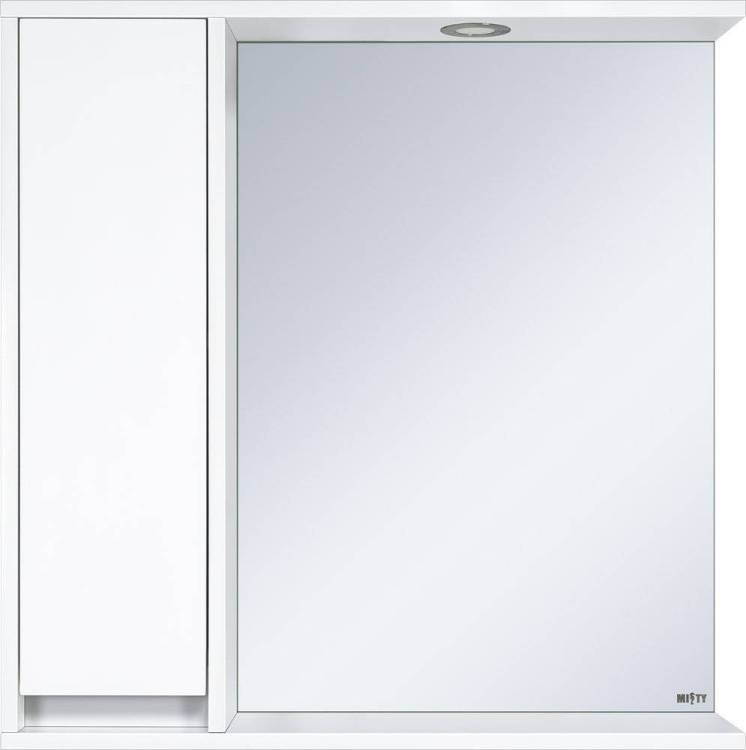 Зеркало Misty Алиса 75 L с подсветкой белое