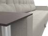 Прямой диван Лига Диванов Атлантида 124352L амур бежевый, стол слева фото 4