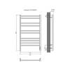 Полотенцесушитель электрический Aquatek Альтаир П10 AQ EL KP1090CH Quick Touch Хром 50x90 фото 4