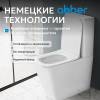 Унитаз-компакт Abber Rechteck AC1210TMW безободковый, сиденье микролифт, белый матовый фото 7
