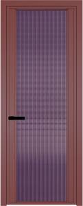 Межкомнатная дверь Profil Doors 2 AGP цвет профиля Красный антрацит, стекло безопасное 6 мм мору фиолетовое 700x2000