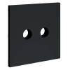 Лицевая панель для двойной ТВ розетки Voltum S70 VLS001607 графит