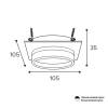 Встраиваемый cветильник Wolta Luce WDL-GX53/06W-S фото 2