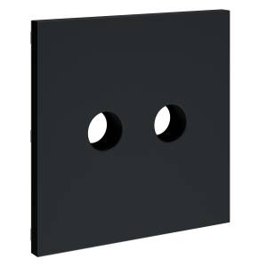 Лицевая панель для двойной ТВ розетки Voltum S70 VLS001607 графит