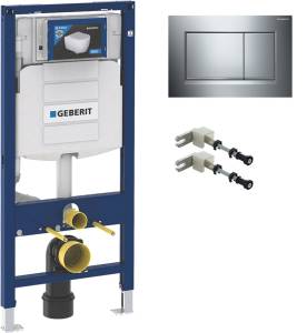 Система инсталляции для унитазов Geberit Duofix UP 320 111.300.00.5 кнопка хром глянцевый, хром матовый