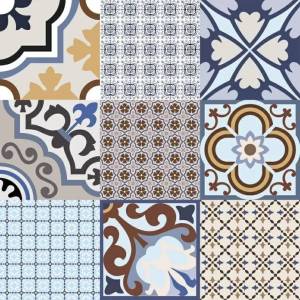 Декор El Molino Logos Azul Satin 58x58