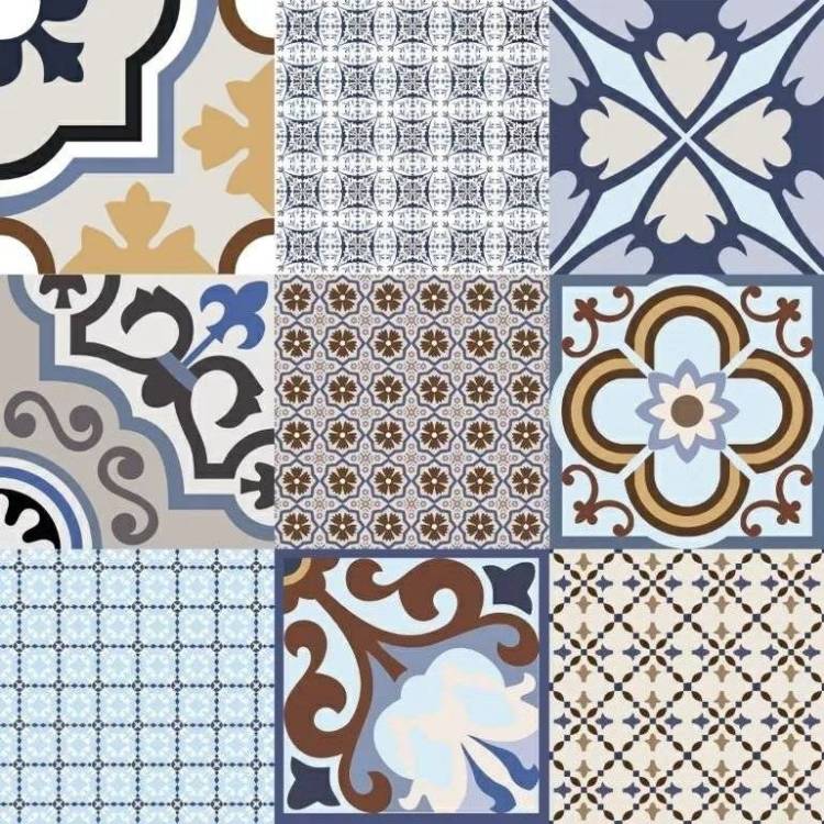 Декор El Molino Logos Azul Satin 58x58