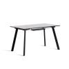 Стол обеденный Tetchair Darwin 20663 жемчужный перито/чёрный 85x75x130 фото 4