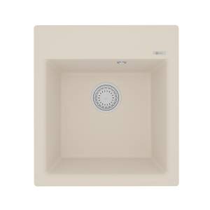 Кухонная мойка Lemark HANKA 450 9910012 врезная прямоугольная из кварцгранита шампань