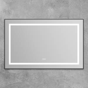 Зеркало BelBagno Kraft SPC-KRAFT-1085-685-TCH-WARM-NERO черное, с подогревом