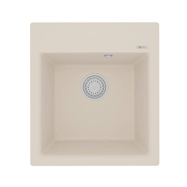 Кухонная мойка Lemark HANKA 450 9910012 врезная прямоугольная из кварцгранита шампань
