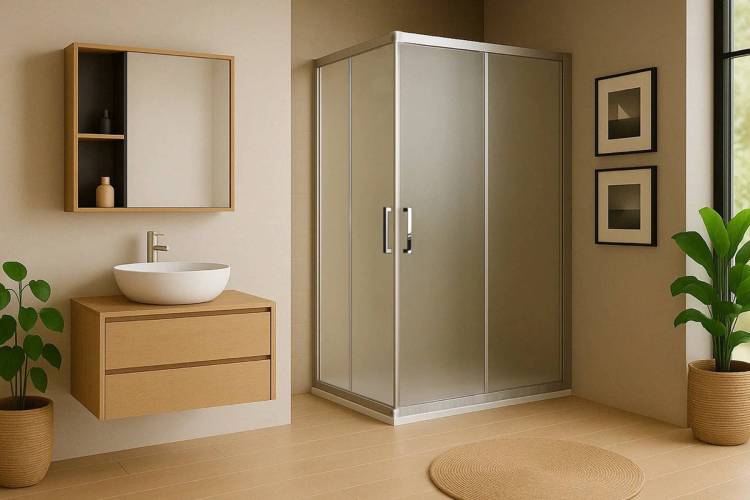 Душевой уголок Royal Bath HPD RB9512HPD-C-ST профиль сатин, стекло матовое, 120x95x200