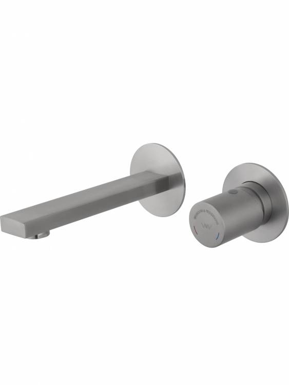 Смеситель для раковины Wonzon & Woghand WW-105-BS встраиваемый, никель