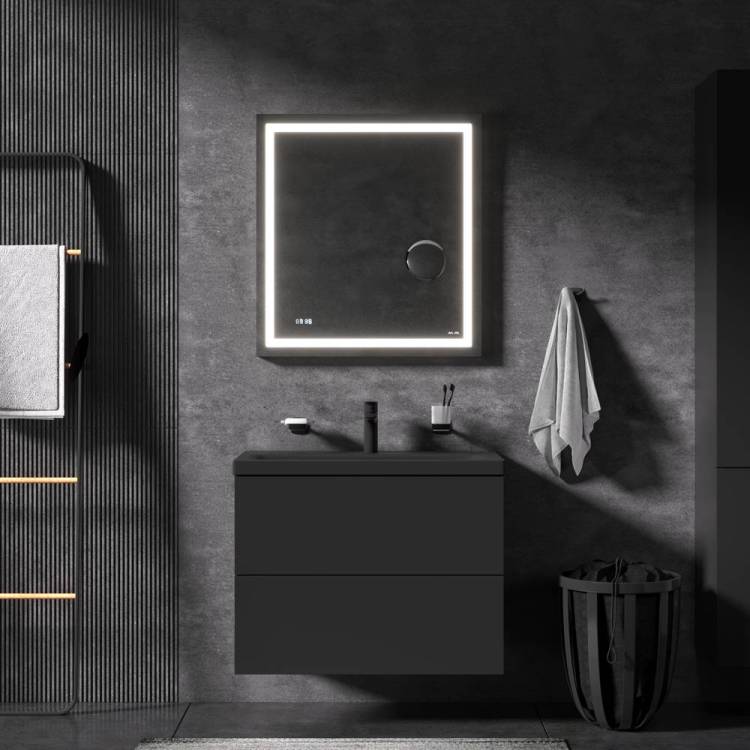 Мебель для ванной Am.Pm Gem BK90GN подвесная 70x75 см, черный матовый