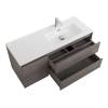 Тумба с раковиной BelBagno KRAFT 100 подвесная, правая, Cemento Grigio фото 4