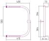 Полотенцесушитель водяной Стилье П-образный 00012-5040 2 полки 500х400 резьба-сгон 1" фото 2