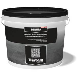 Декоративное покрытие Derufa Diatom Silver с эффектом металлического перелива 3 кг