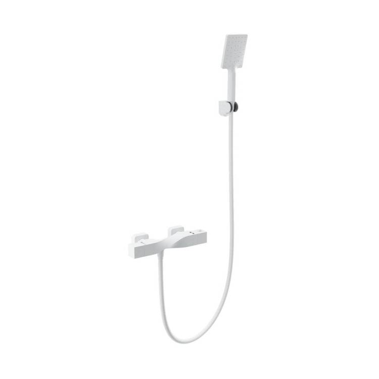 Смеситель для душа Wonzon & Woghand WW-B2025-A-MW термостатический, белый матовый
