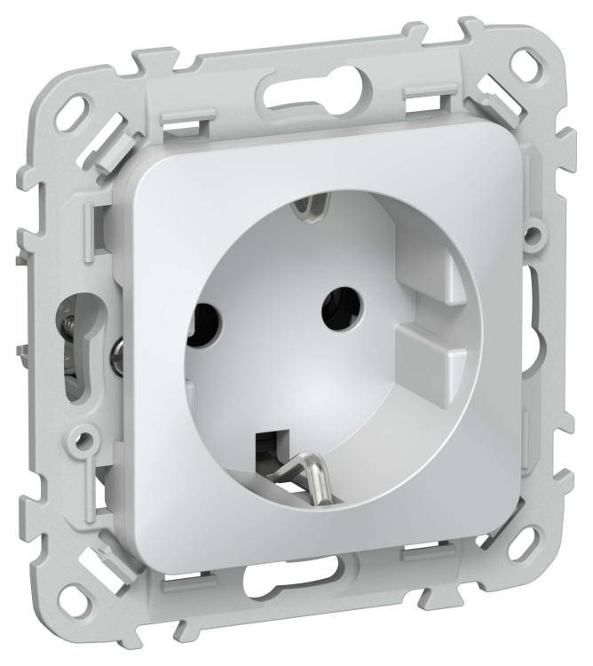 Розетка 1-местная с заземлением IEK Flite FI-R11-16-1-K36 жемчуг