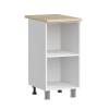 Кухонный модуль напольный Аленушка Астра Н 400 Н00231087 крем,скоба черный фото 2