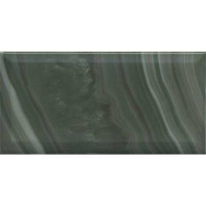 Керамическая плитка Kerama Marazzi Сеттиньяно 19077 Зеленый Грань Глянцевый 9.9x20