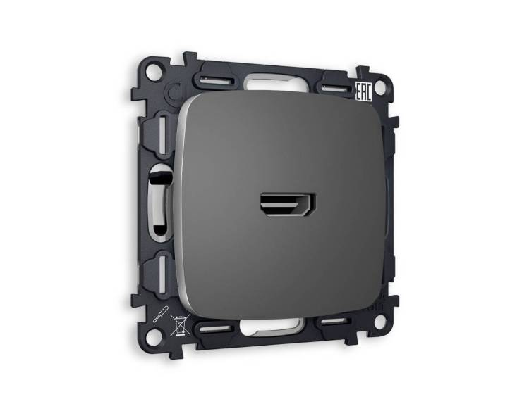 Комплект механизма розетки HDMI 2.0 Ambrella Volt Omega MO664010