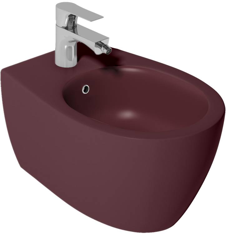 Биде подвесное Isvea Sentimenti Neo 10AR41010SV-2R бордовый матовый