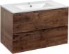 Мебель для ванной Vincea Mia 80 темный дуб, раковина VBS-13980 фото 5