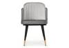 Стул Woodville Penelopa 15415 dark gray / light gray / black / gold фото 2
