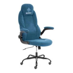 Кресло компьютерное Tetchair Bazuka metalBL 25046 синий, велюр
