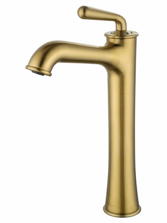 Смеситель для раковины Wonzon & Woghand WW-88239008-BG высокий, брашированное золото