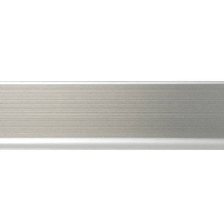 Плинтус алюминиевый Bonkeel ПЛ80 501л серебро люкс 2500x78.5x11.2