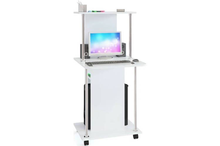 Стол компьютерный Сокол КСТ-12 4680212007798, КСТ12Б6 Белый