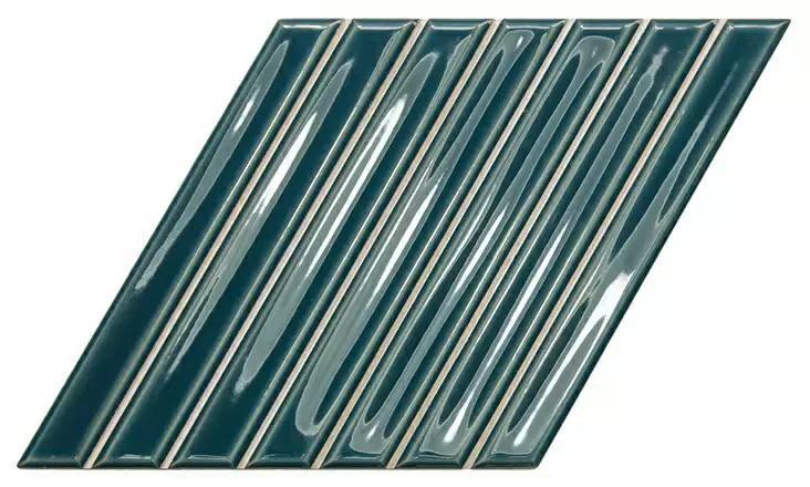 Керамическая плитка WOW Spike Bars 135024 B Peacock Blue Gloss 15x25.9
