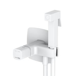Смеситель для душа Wasserkraft Saale 9538 встраиваемый, с гигиенической лейкой, белый