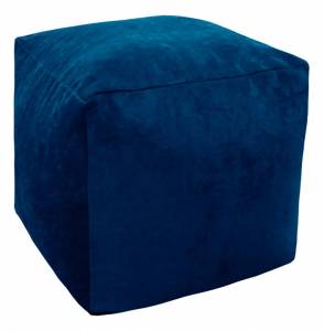 Пуф Dreambag Куб 3912801 синий микровельвет