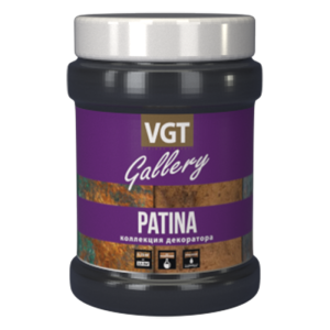 VGT GALLERY PATINA КОЛЛЕКЦИЯ ДЕКОРАТОРА состав лессирующий с эффектом чернения, матовый (0,2кг)