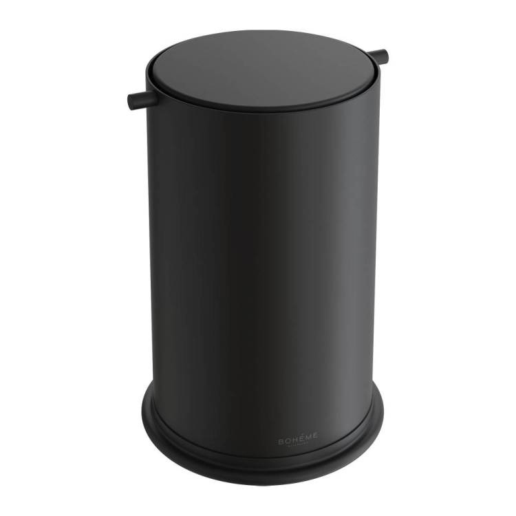 Мусорное ведро Boheme 10916-B с вращающейся крышкой, Black
